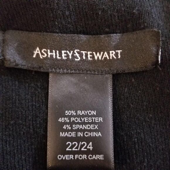 Ashley Stewart High-Low Black Top (size 22/24) - Picture 5 of 6